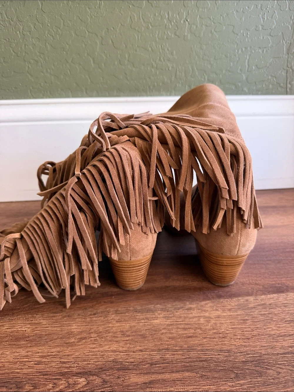 Free People Faith Fringe Western Boots